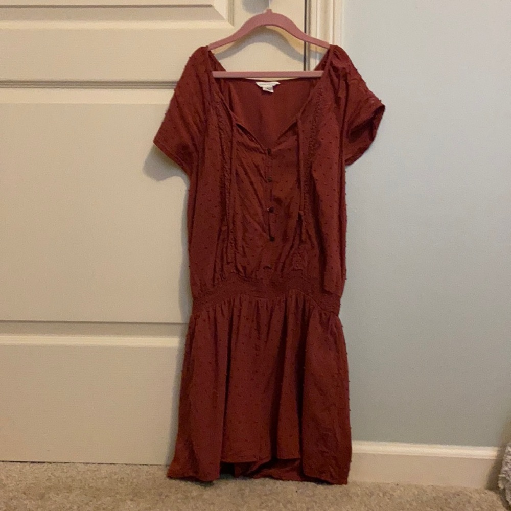cute button down romper from aeropostale